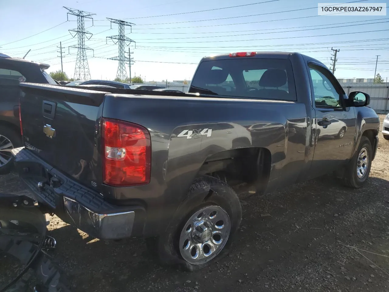 2010 Chevrolet Silverado K1500 VIN: 1GCPKPE03AZ267947 Lot: 72801474