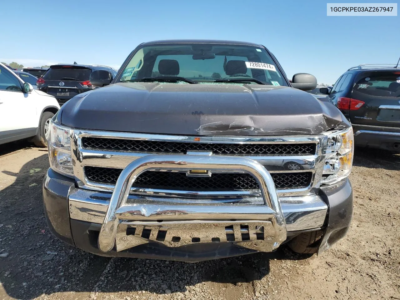 2010 Chevrolet Silverado K1500 VIN: 1GCPKPE03AZ267947 Lot: 72801474