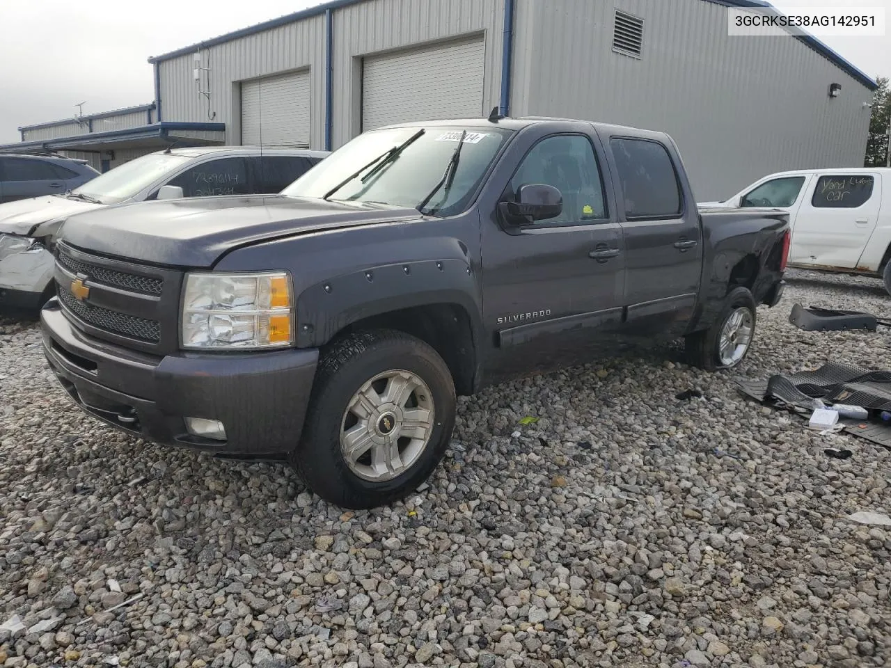 2010 Chevrolet Silverado K1500 Lt VIN: 3GCRKSE38AG142951 Lot: 73306414