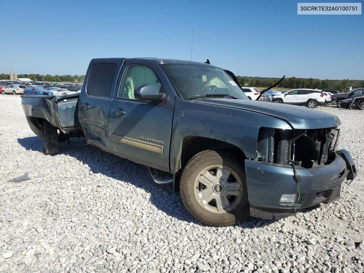 2010 Chevrolet Silverado K1500 Ltz VIN: 3GCRKTE32AG100751 Lot: 73699594