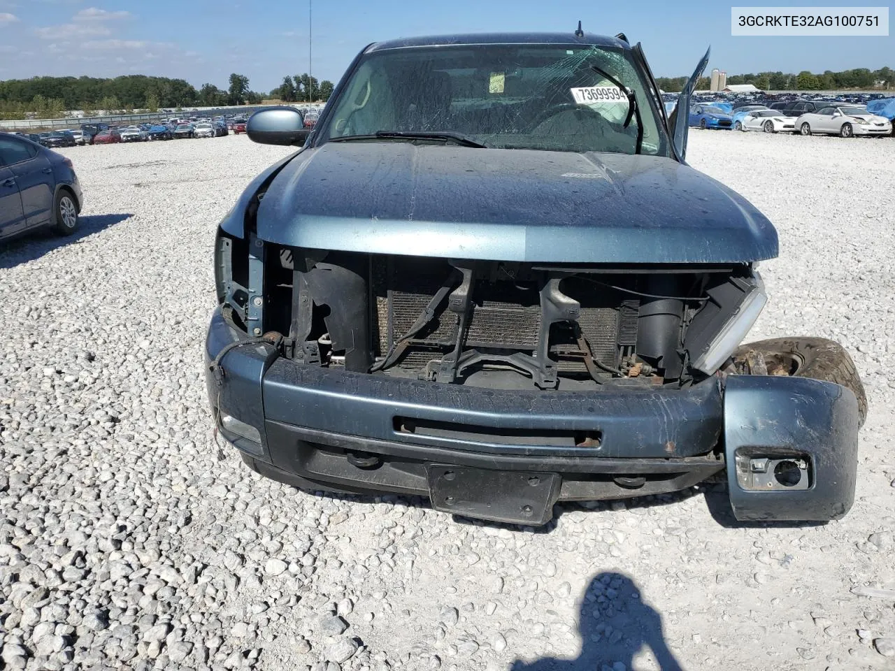 2010 Chevrolet Silverado K1500 Ltz VIN: 3GCRKTE32AG100751 Lot: 73699594