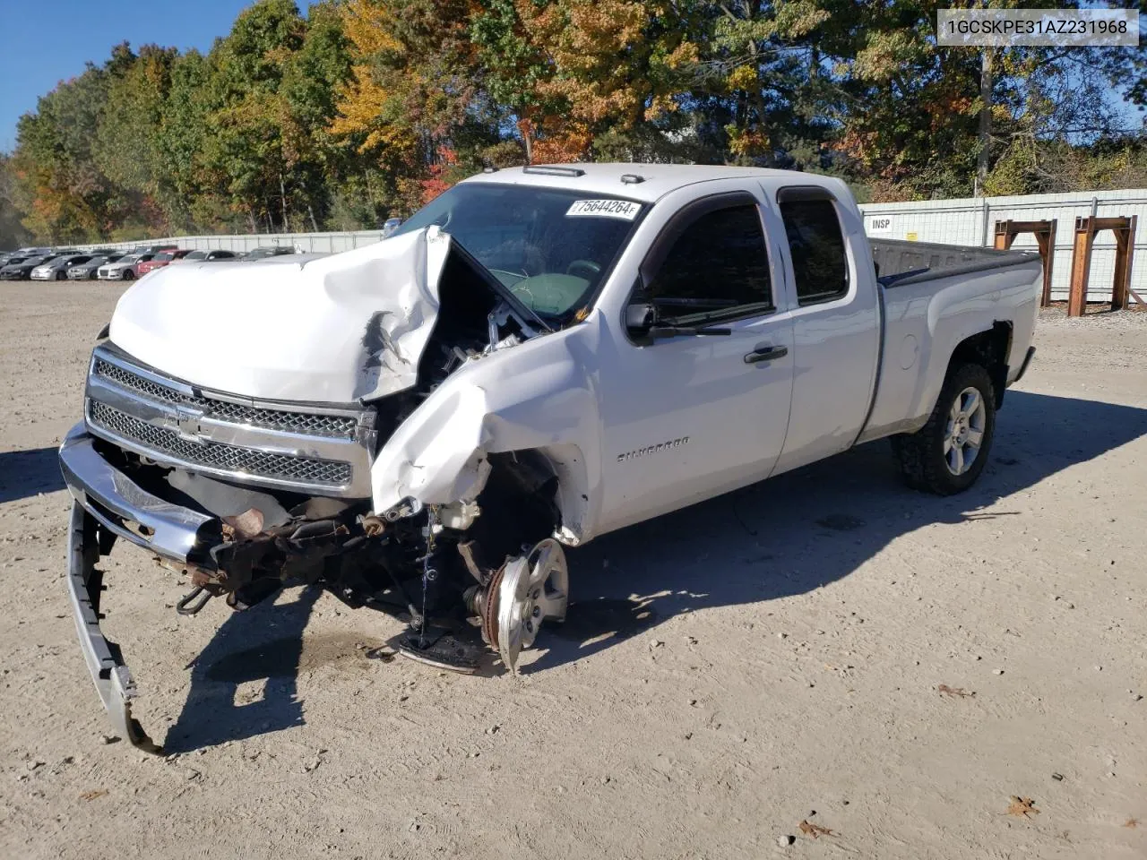 2010 Chevrolet Silverado K1500 VIN: 1GCSKPE31AZ231968 Lot: 75644264