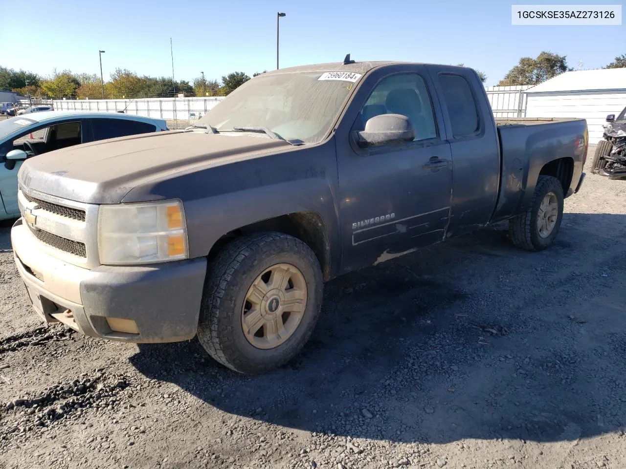 2010 Chevrolet Silverado K1500 Lt VIN: 1GCSKSE35AZ273126 Lot: 75960184