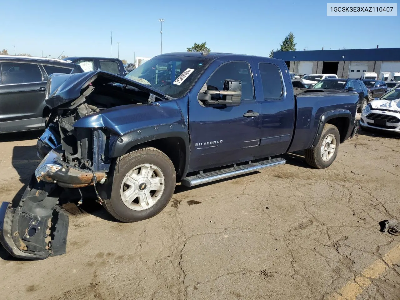 2010 Chevrolet Silverado K1500 Lt VIN: 1GCSKSE3XAZ110407 Lot: 76309904