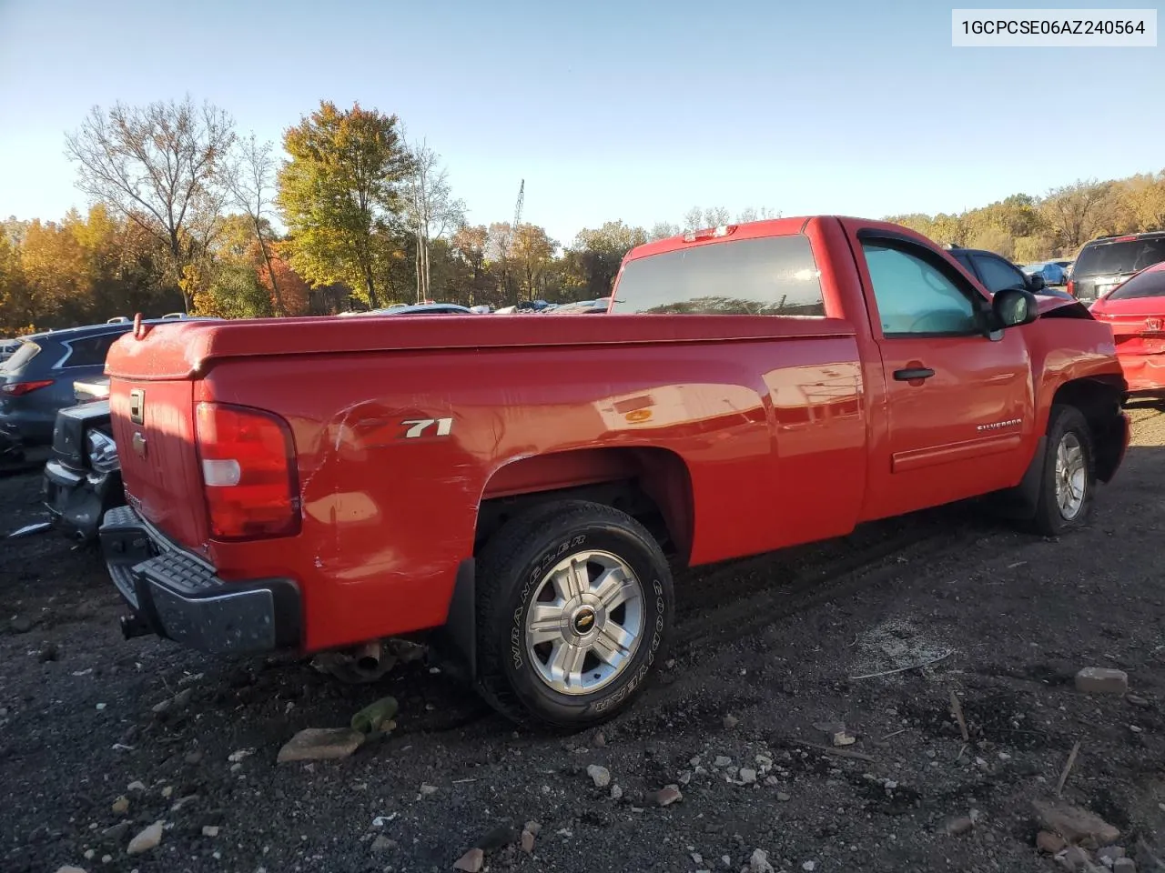 2010 Chevrolet Silverado C1500 Lt VIN: 1GCPCSE06AZ240564 Lot: 76410864