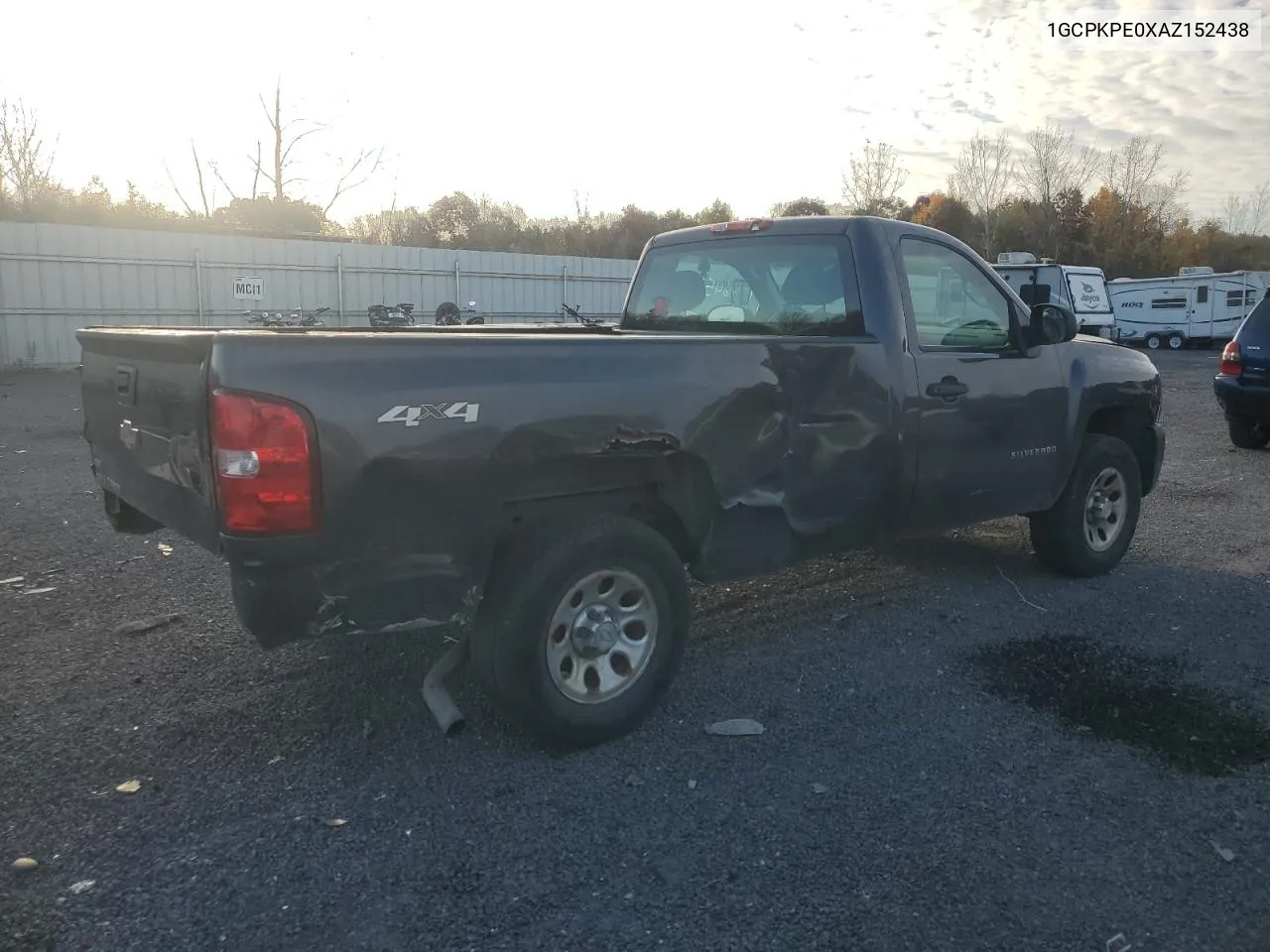 2010 Chevrolet Silverado K1500 VIN: 1GCPKPE0XAZ152438 Lot: 76452724