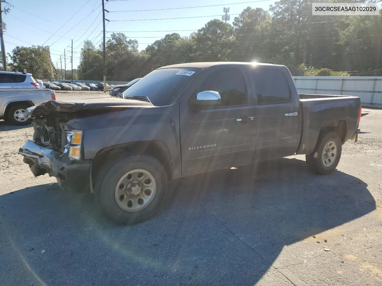 2010 Chevrolet Silverado C1500 Lt VIN: 3GCRCSEA5AG102029 Lot: 76558974