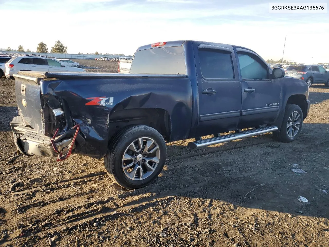 2010 Chevrolet Silverado K1500 Lt VIN: 3GCRKSE3XAG135676 Lot: 76730584