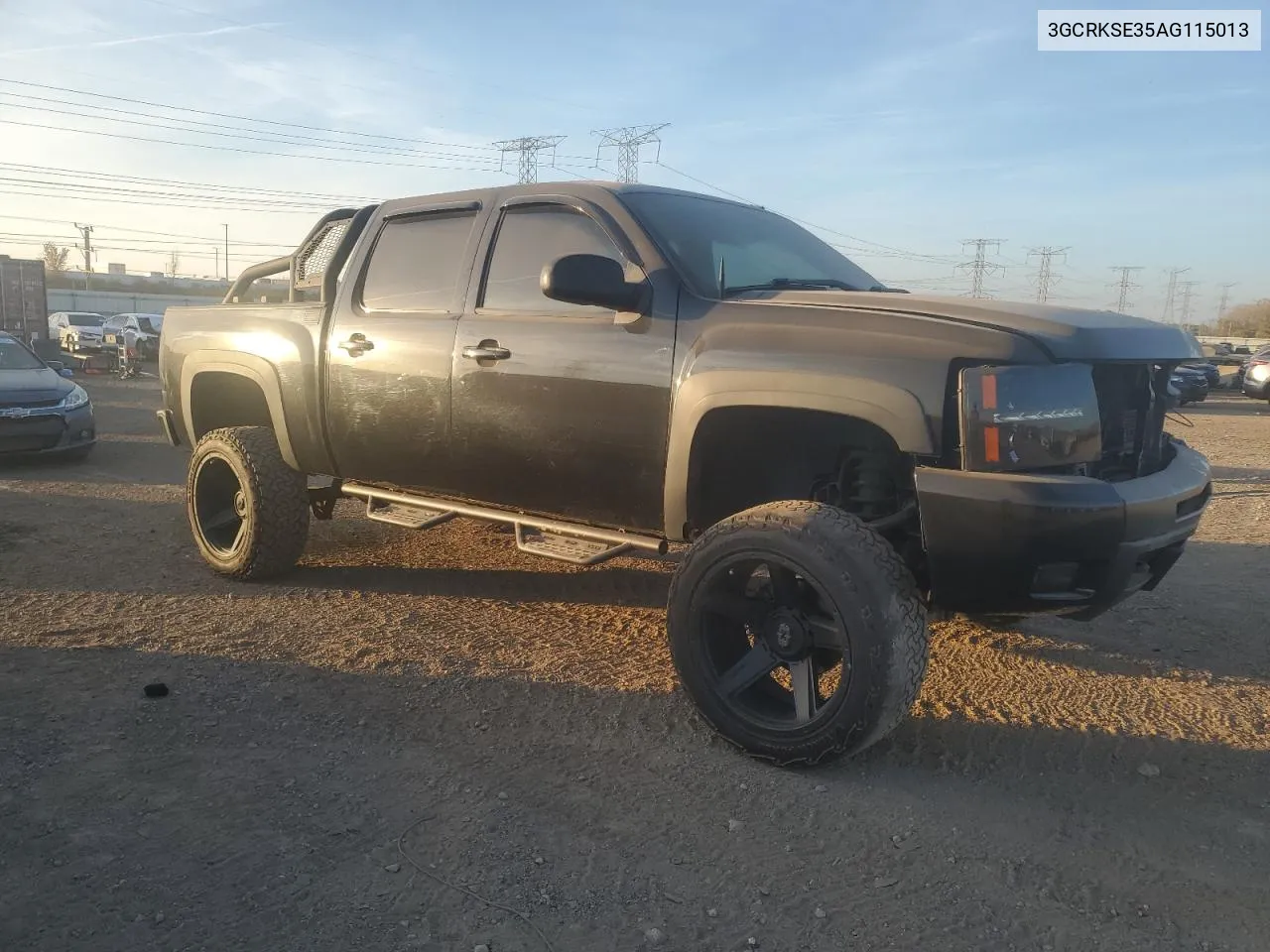 2010 Chevrolet Silverado K1500 Lt VIN: 3GCRKSE35AG115013 Lot: 76755914