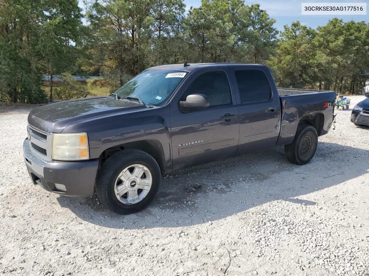 2010 Chevrolet Silverado K1500 Lt VIN: 3GCRKSE30AG177516 Lot: 77036964