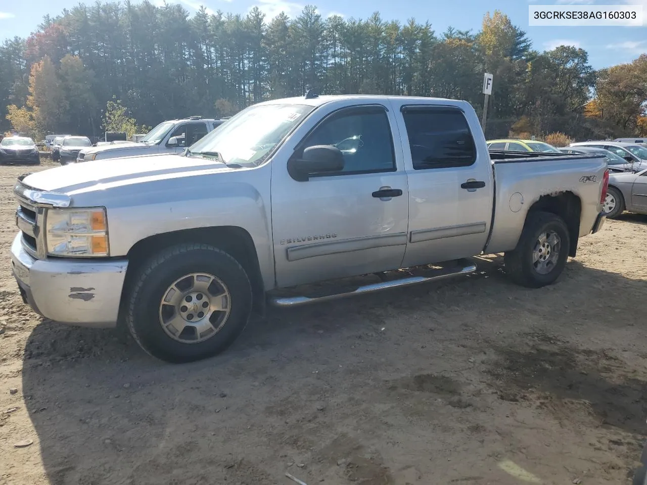 2010 Chevrolet Silverado K1500 Lt VIN: 3GCRKSE38AG160303 Lot: 77270644