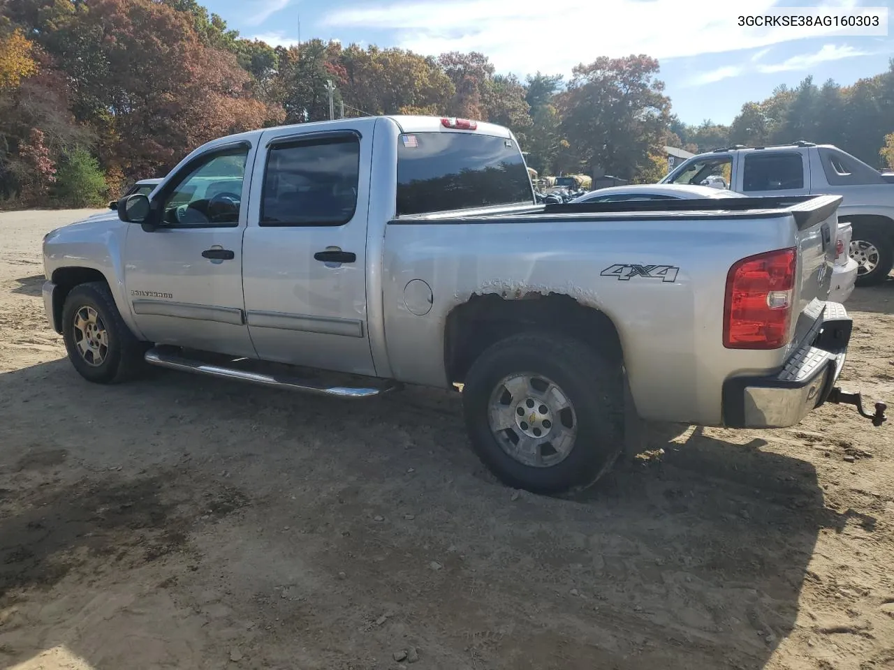 2010 Chevrolet Silverado K1500 Lt VIN: 3GCRKSE38AG160303 Lot: 77270644