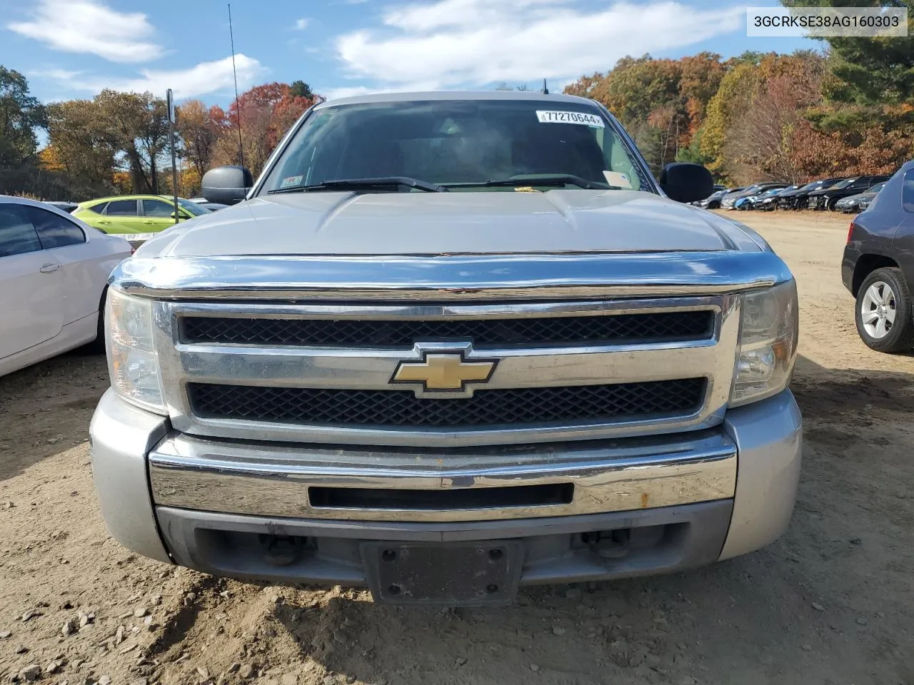 2010 Chevrolet Silverado K1500 Lt VIN: 3GCRKSE38AG160303 Lot: 77270644