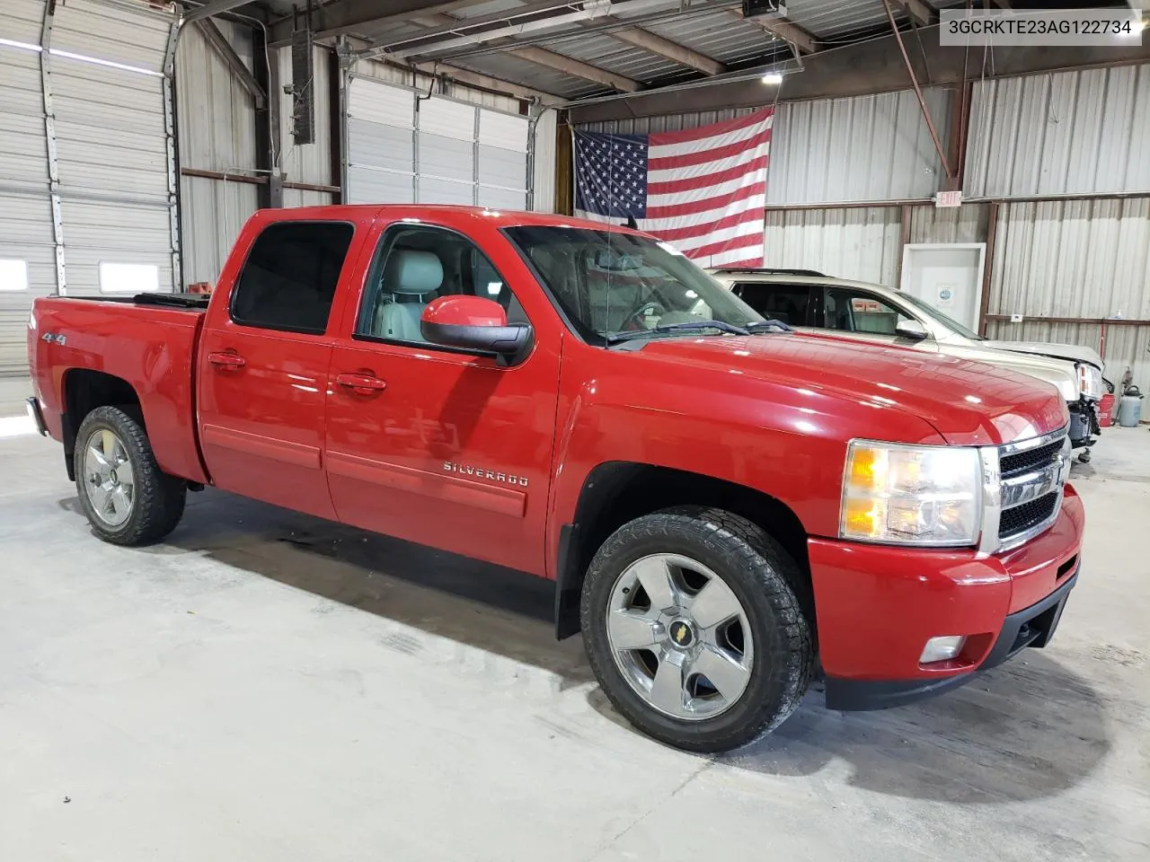 2010 Chevrolet Silverado K1500 Ltz VIN: 3GCRKTE23AG122734 Lot: 77863284