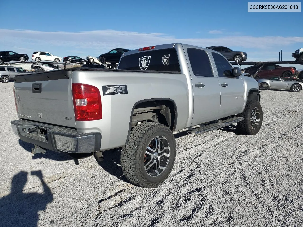 2010 Chevrolet Silverado K1500 Lt VIN: 3GCRKSE36AG201043 Lot: 77937874