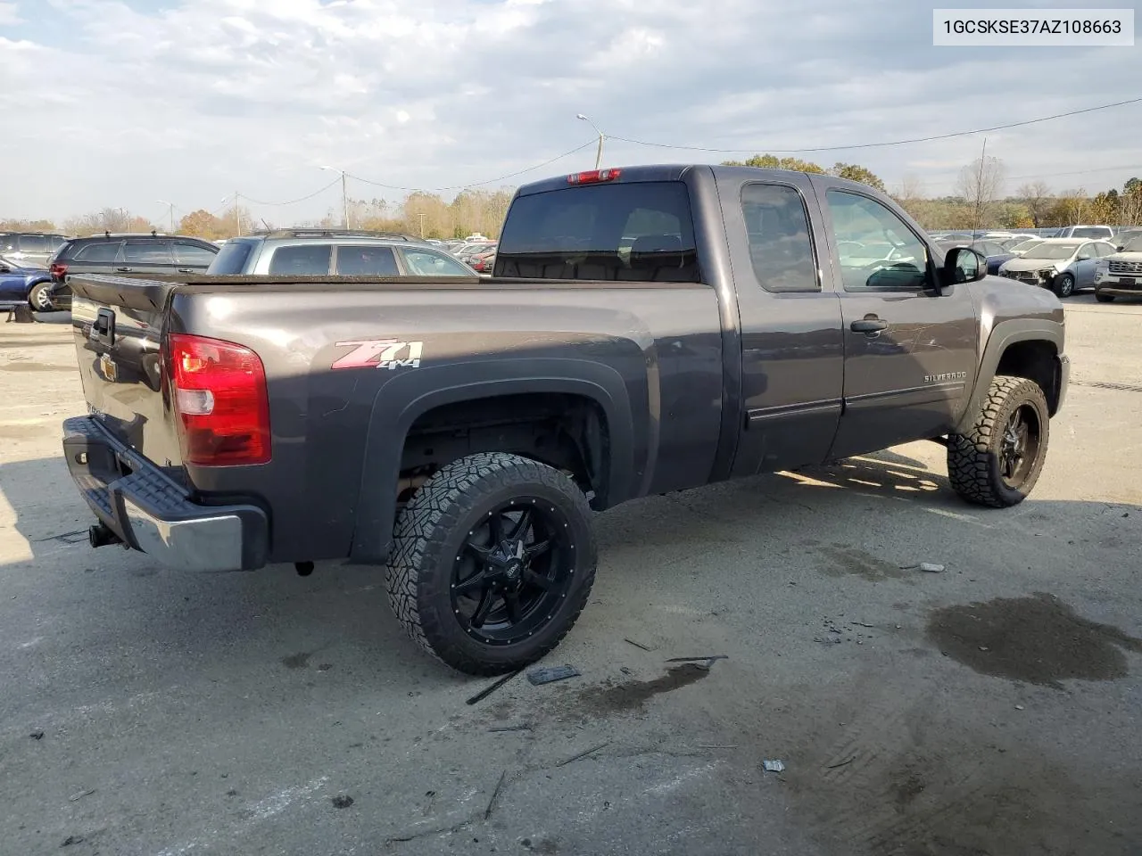 2010 Chevrolet Silverado K1500 Lt VIN: 1GCSKSE37AZ108663 Lot: 78006764