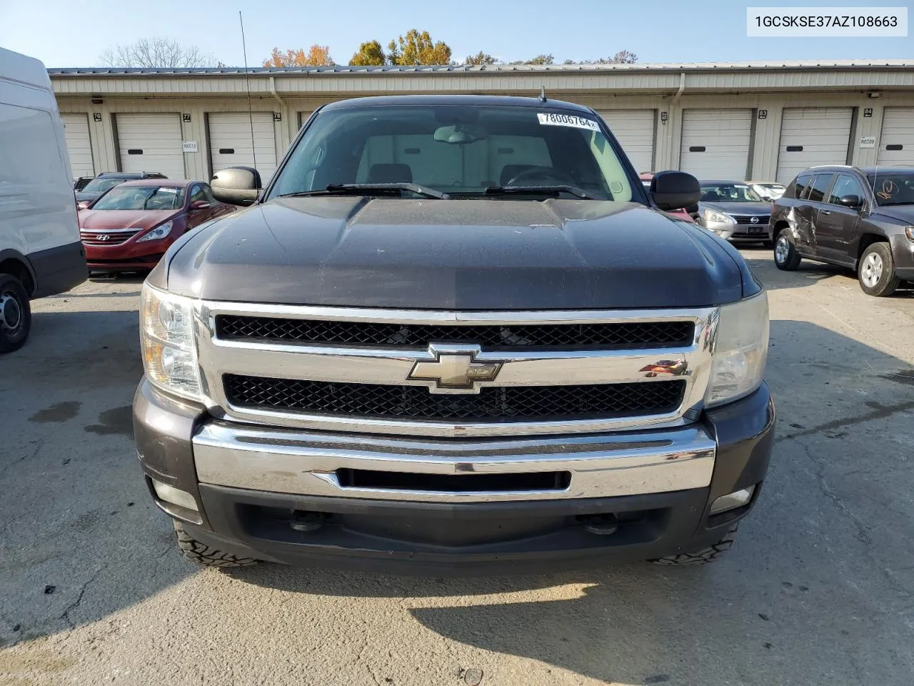 2010 Chevrolet Silverado K1500 Lt VIN: 1GCSKSE37AZ108663 Lot: 78006764