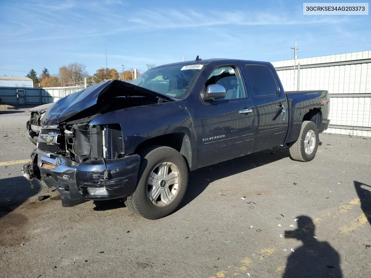 2010 Chevrolet Silverado K1500 Lt VIN: 3GCRKSE34AG203373 Lot: 78103054