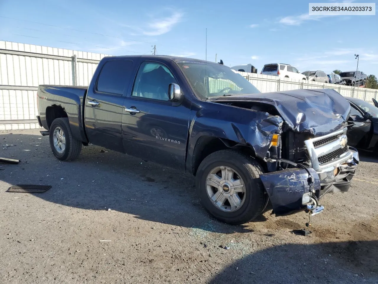 2010 Chevrolet Silverado K1500 Lt VIN: 3GCRKSE34AG203373 Lot: 78103054