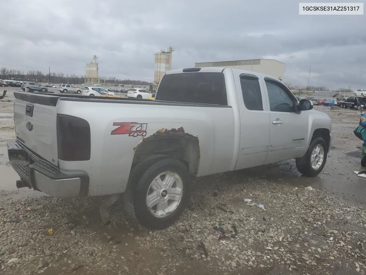 2010 Chevrolet Silverado K1500 Lt VIN: 1GCSKSE31AZ251317 Lot: 80535604