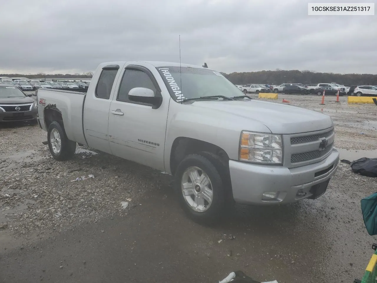 2010 Chevrolet Silverado K1500 Lt VIN: 1GCSKSE31AZ251317 Lot: 80535604