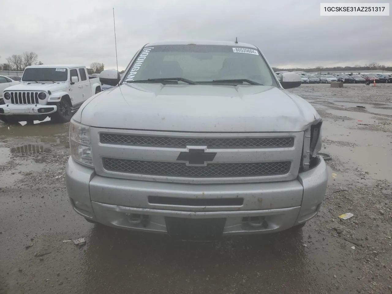 2010 Chevrolet Silverado K1500 Lt VIN: 1GCSKSE31AZ251317 Lot: 80535604