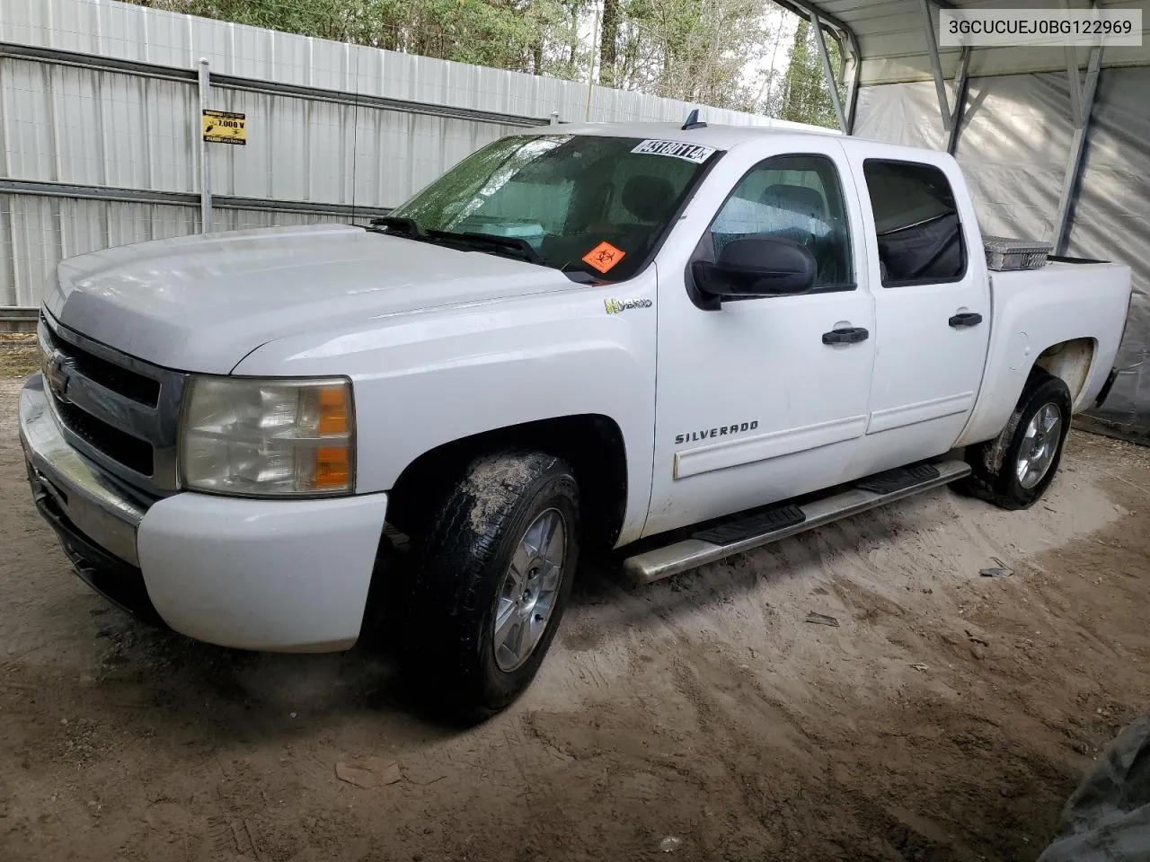 2011 Chevrolet Silverado C1500 Hybrid VIN: 3GCUCUEJ0BG122969 Lot: 43180114