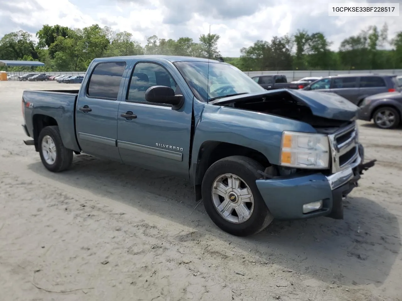 2011 Chevrolet Silverado K1500 Lt VIN: 1GCPKSE33BF228517 Lot: 53957534