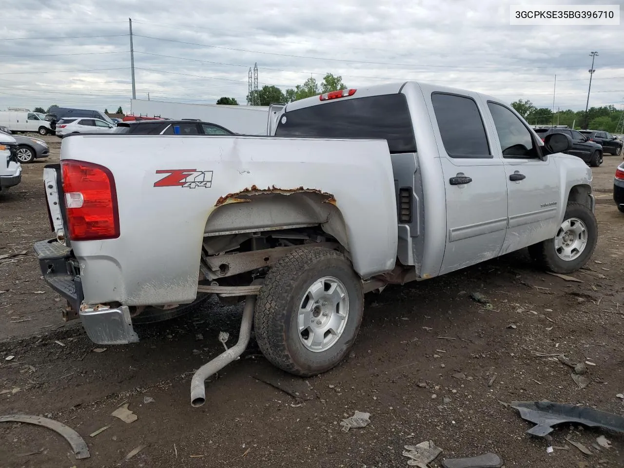 2011 Chevrolet Silverado K1500 Lt VIN: 3GCPKSE35BG396710 Lot: 56615664