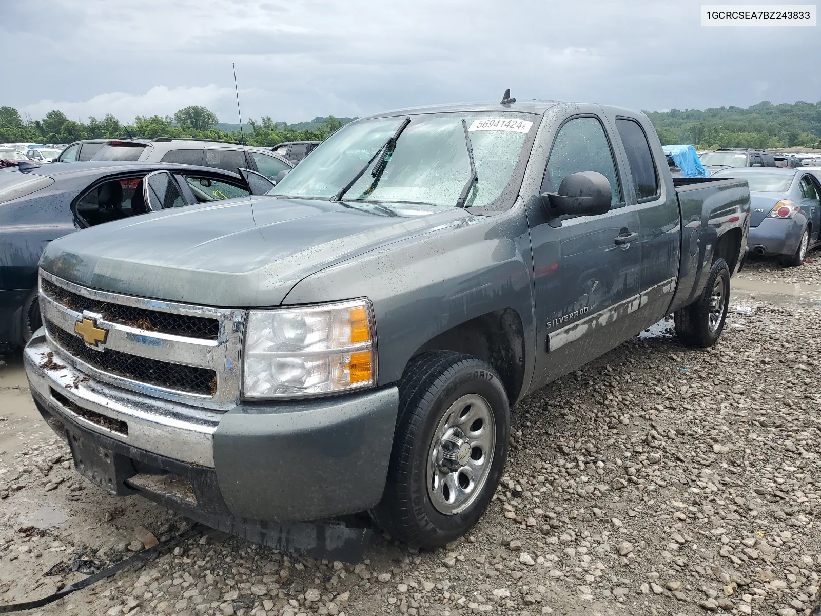 2011 Chevrolet Silverado C1500 Lt VIN: 1GCRCSEA7BZ243833 Lot: 56941424