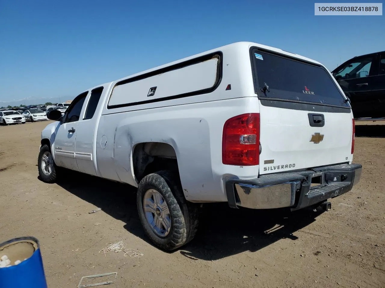 2011 Chevrolet Silverado K1500 Lt VIN: 1GCRKSE03BZ418878 Lot: 57763574