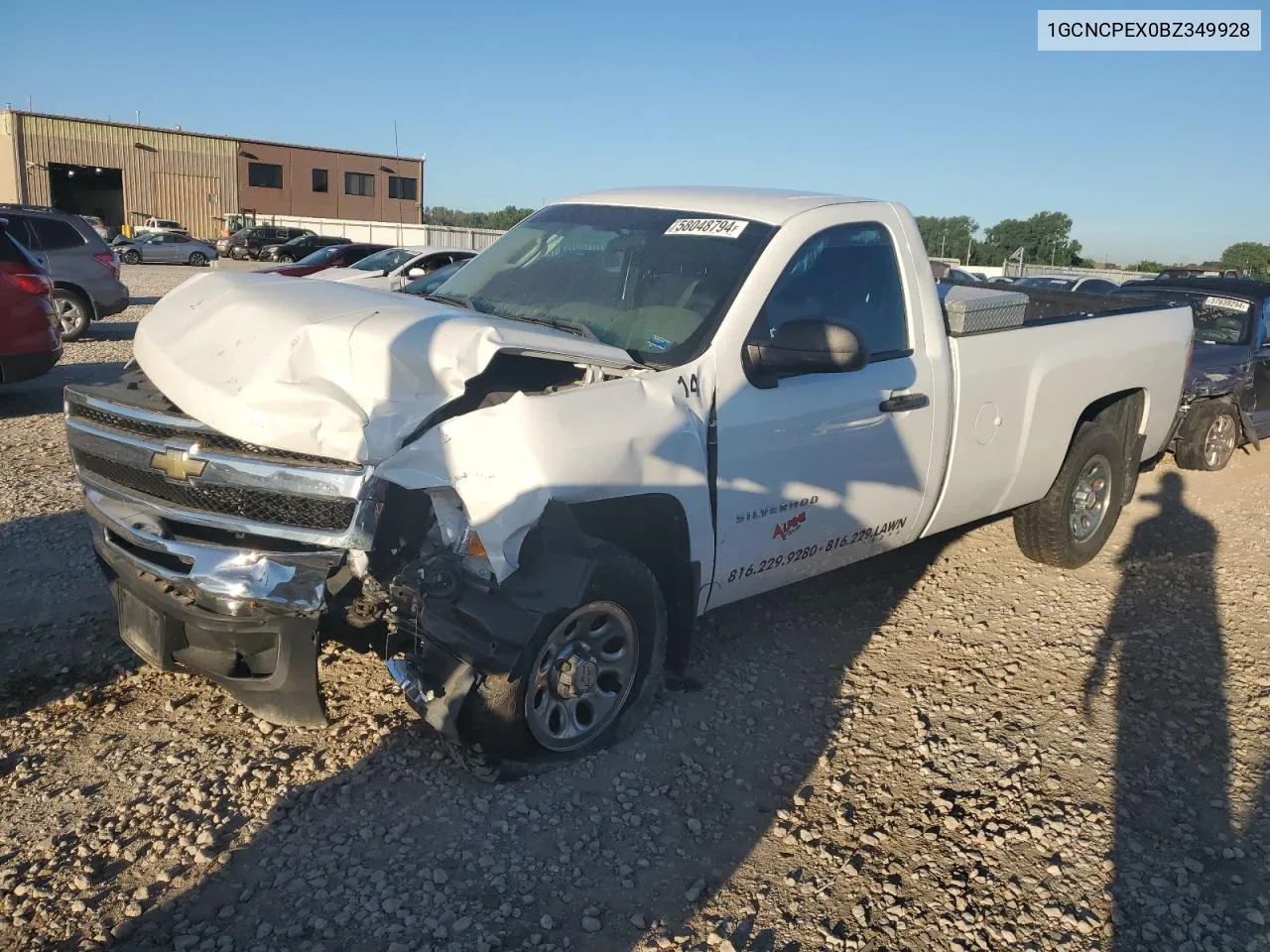 2011 Chevrolet Silverado C1500 VIN: 1GCNCPEX0BZ349928 Lot: 58048794