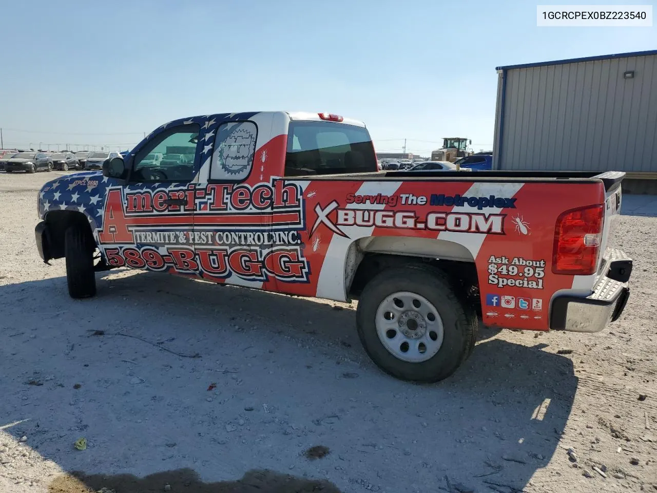 2011 Chevrolet Silverado C1500 VIN: 1GCRCPEX0BZ223540 Lot: 58336304