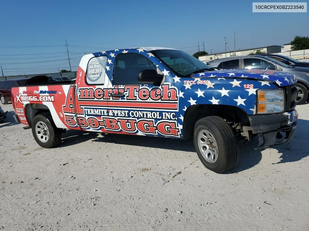 2011 Chevrolet Silverado C1500 VIN: 1GCRCPEX0BZ223540 Lot: 58336304