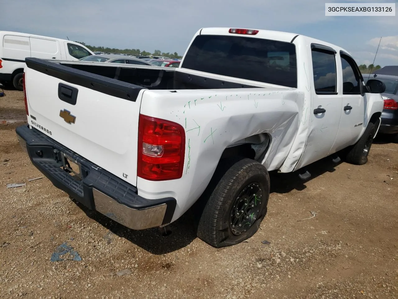 2011 Chevrolet Silverado K1500 Lt VIN: 3GCPKSEAXBG133126 Lot: 58911944