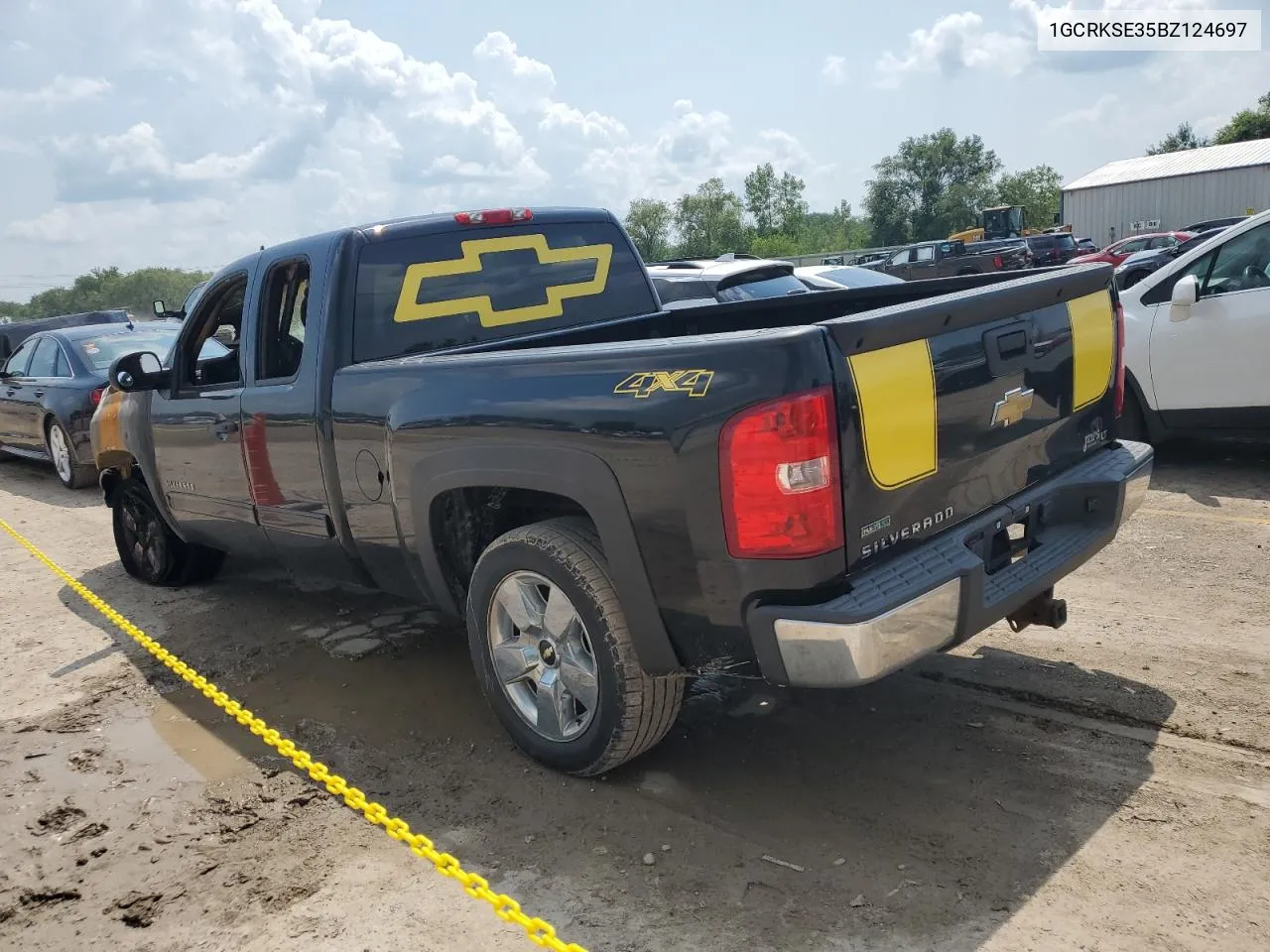 2011 Chevrolet Silverado K1500 Lt VIN: 1GCRKSE35BZ124697 Lot: 62672104