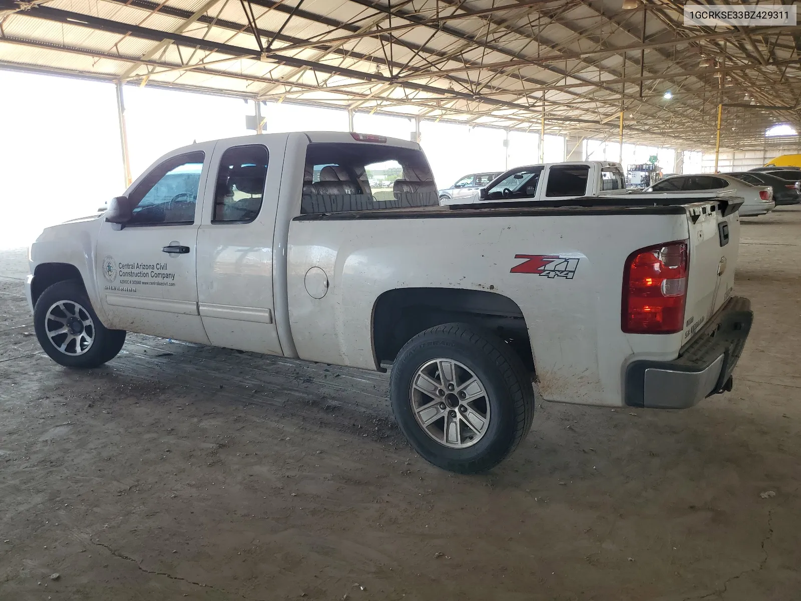 2011 Chevrolet Silverado K1500 Lt VIN: 1GCRKSE33BZ429311 Lot: 62943074