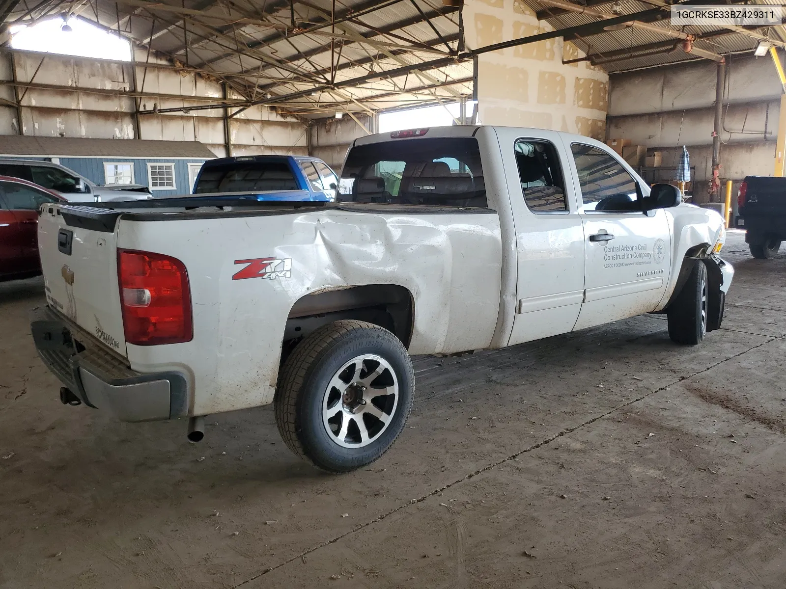 2011 Chevrolet Silverado K1500 Lt VIN: 1GCRKSE33BZ429311 Lot: 62943074