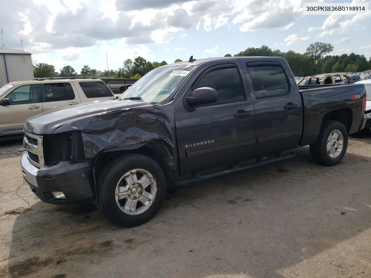 2011 Chevrolet Silverado K1500 Lt VIN: 3GCPKSE36BG198914 Lot: 63498364