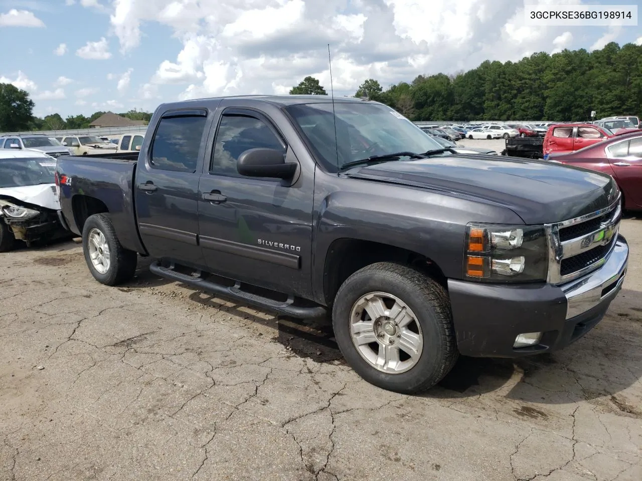 2011 Chevrolet Silverado K1500 Lt VIN: 3GCPKSE36BG198914 Lot: 63498364