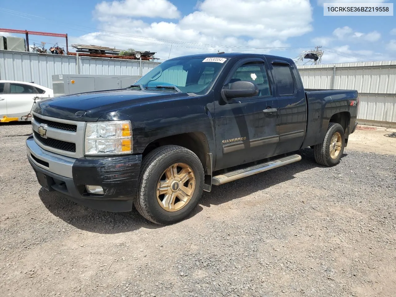 2011 Chevrolet Silverado K1500 Lt VIN: 1GCRKSE36BZ219558 Lot: 63530554