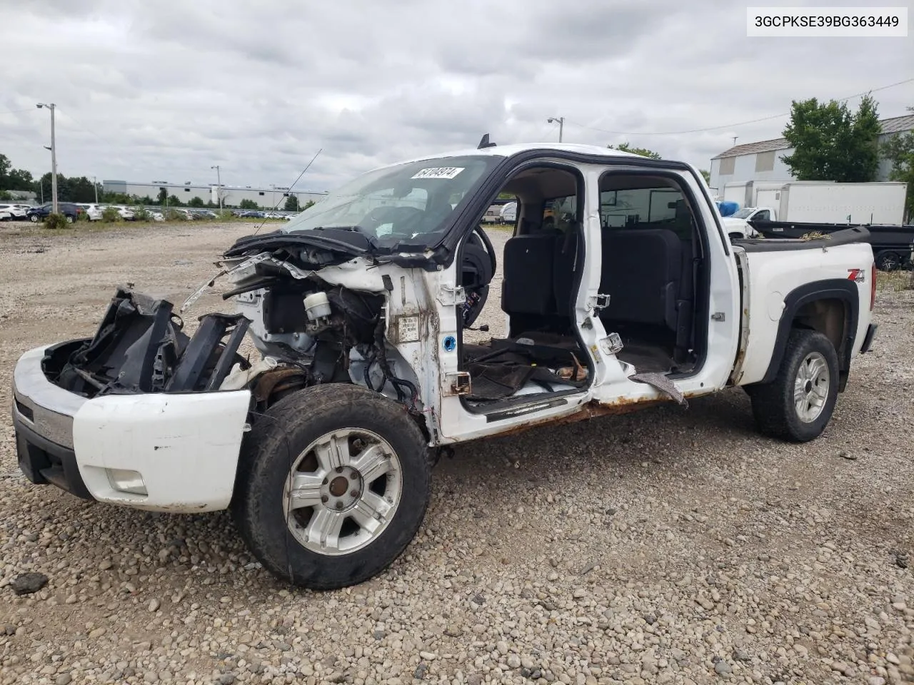 3GCPKSE39BG363449 2011 Chevrolet Silverado K1500 Lt