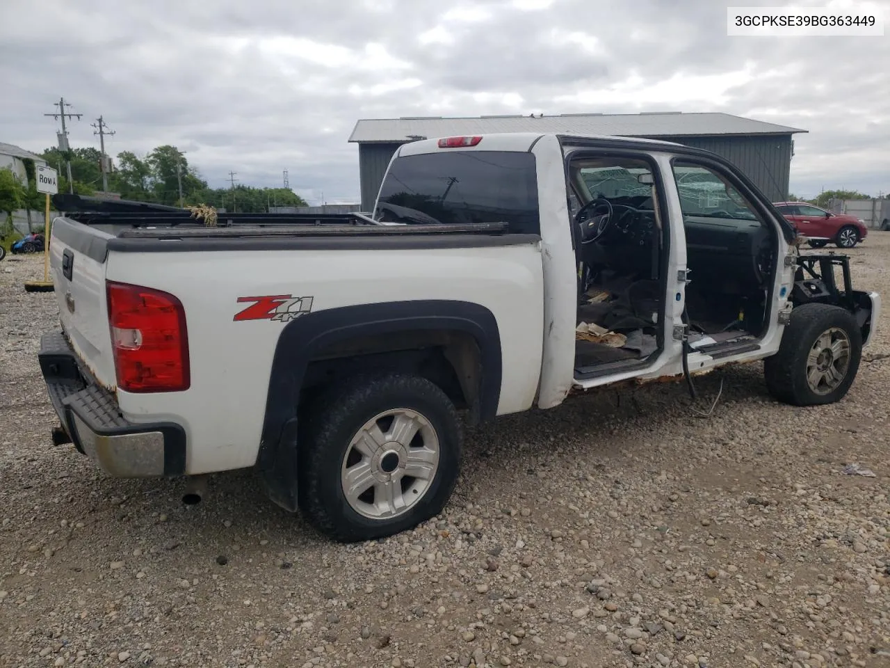 2011 Chevrolet Silverado K1500 Lt VIN: 3GCPKSE39BG363449 Lot: 64104974