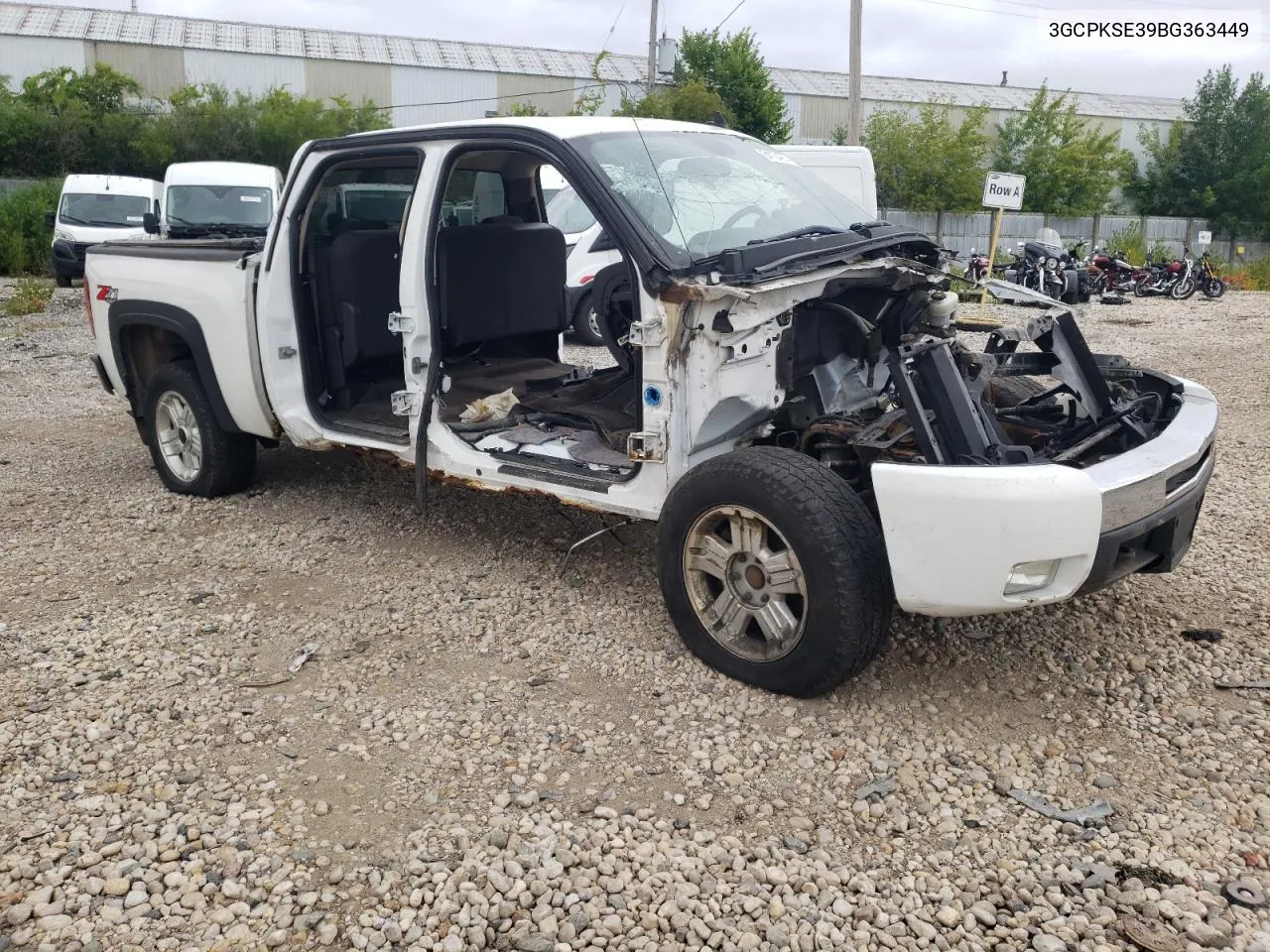 2011 Chevrolet Silverado K1500 Lt VIN: 3GCPKSE39BG363449 Lot: 64104974