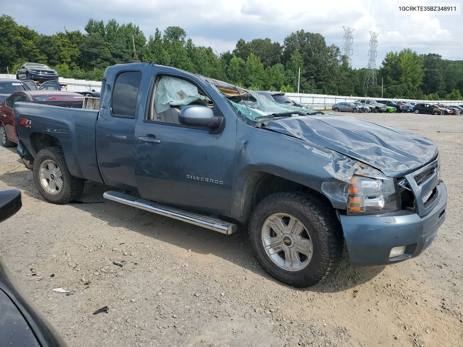 2011 Chevrolet Silverado K1500 Ltz VIN: 1GCRKTE35BZ348911 Lot: 64242804