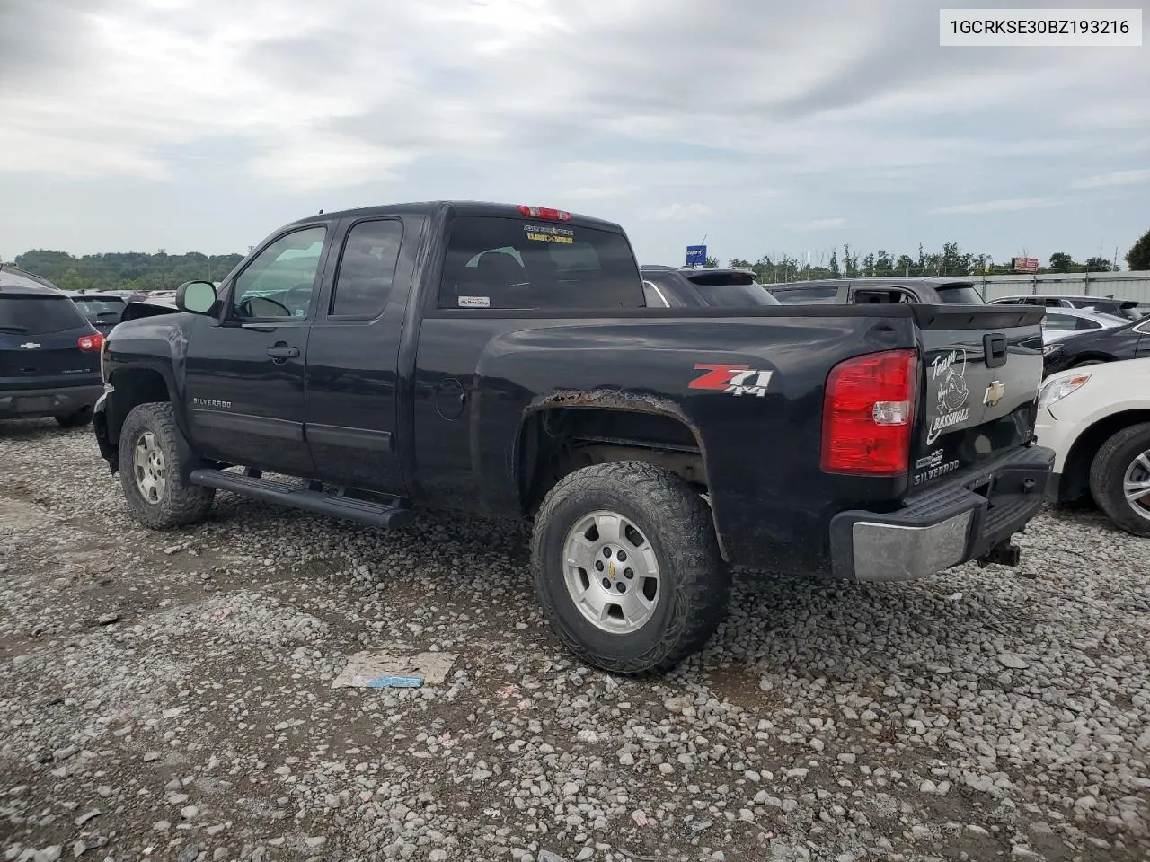 2011 Chevrolet Silverado K1500 Lt VIN: 1GCRKSE30BZ193216 Lot: 65070234