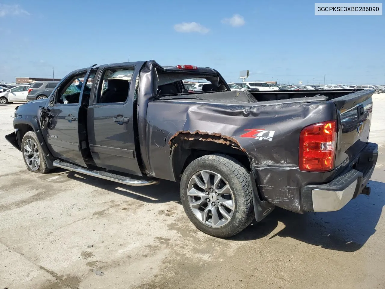 2011 Chevrolet Silverado K1500 Lt VIN: 3GCPKSE3XBG286090 Lot: 65275254