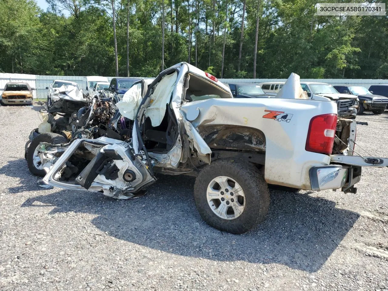 2011 Chevrolet Silverado C1500 Lt VIN: 3GCPCSEA5BG170341 Lot: 65361504