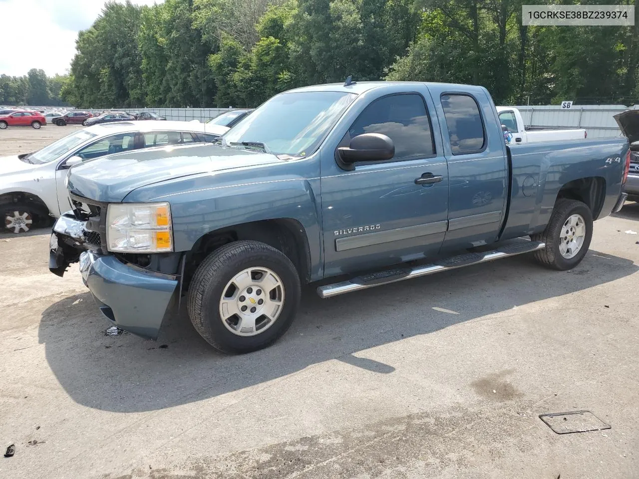 2011 Chevrolet Silverado K1500 Lt VIN: 1GCRKSE38BZ239374 Lot: 65567264