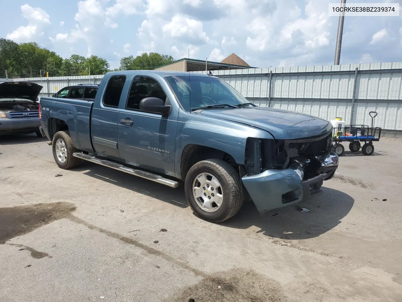 2011 Chevrolet Silverado K1500 Lt VIN: 1GCRKSE38BZ239374 Lot: 65567264